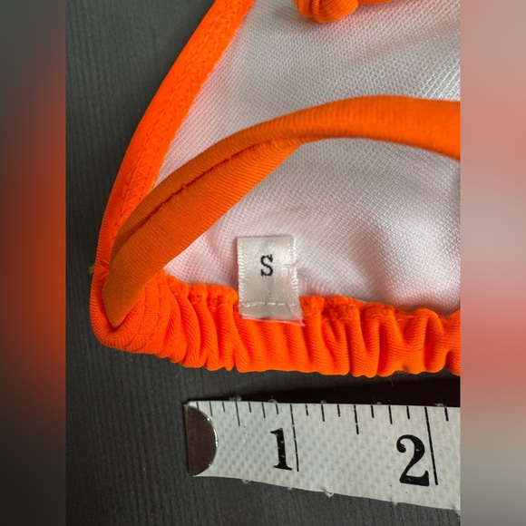 Alexander Wang Orange Triangle Bikini Set NWT - Picture 6 of 7